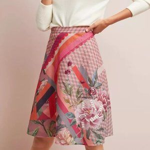 Anthropologie Pankaj & Nidhi Rowan Embellished Skirt - Size M